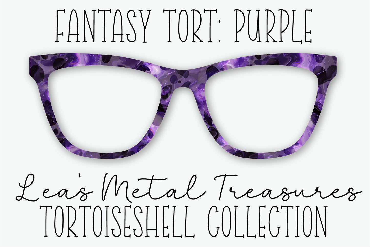 Fantasy Tort Purple Eyewear Frame Toppers • JANUARY 2026 TOPPER OF THE MONTH