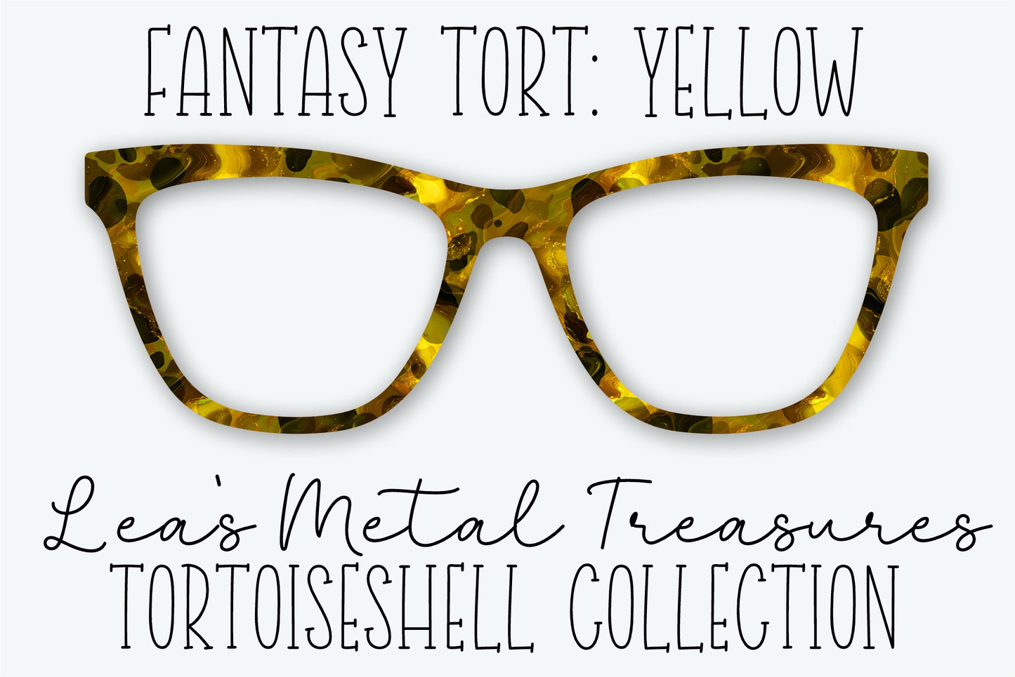 Fantasy Tort Yellow Eyewear Frame Toppers • JANUARY 2026 TOPPER OF THE MONTH
