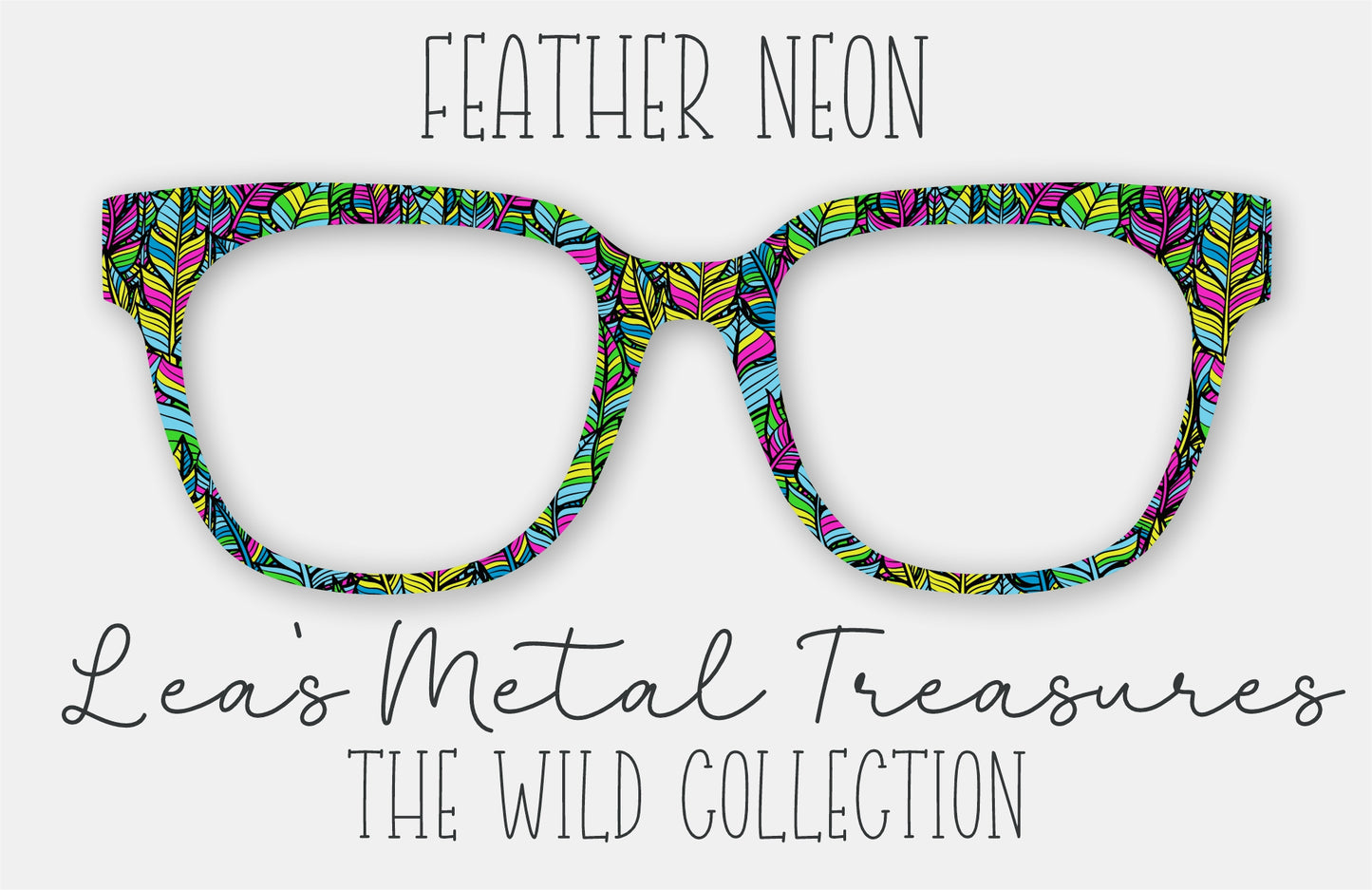 FEATHER NEON Eyewear Frame Toppers