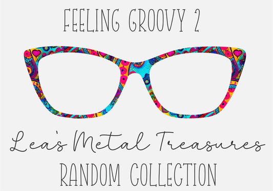 FEELING GROOVY 2 Eyewear Frame Toppers COMES WITH MAGNETS