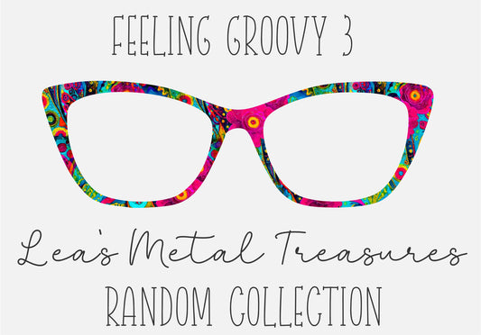 FEELING GROOVY 3 Eyewear Frame Toppers COMES WITH MAGNETS
