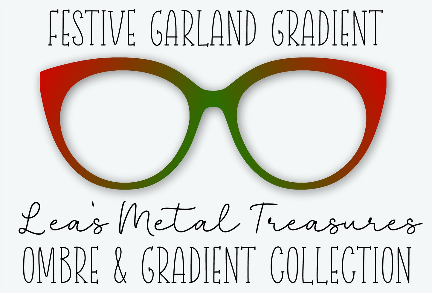 Festive Garland Gradient Eyewear Frame Toppers
