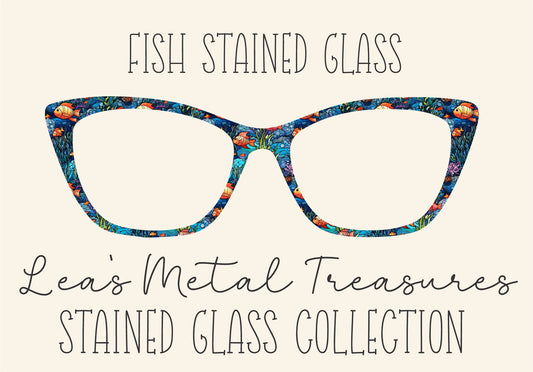 FISH STAINED GLASS Eyewear Frame Toppers COMES WITH MAGNETS
