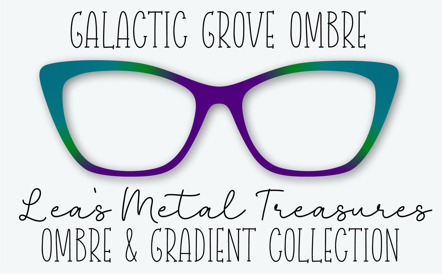 Galactic Grove Ombre Eyewear Frame Toppers