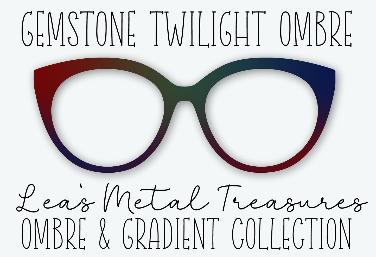 Gemstone Twilight Ombre Eyewear Frame Toppers