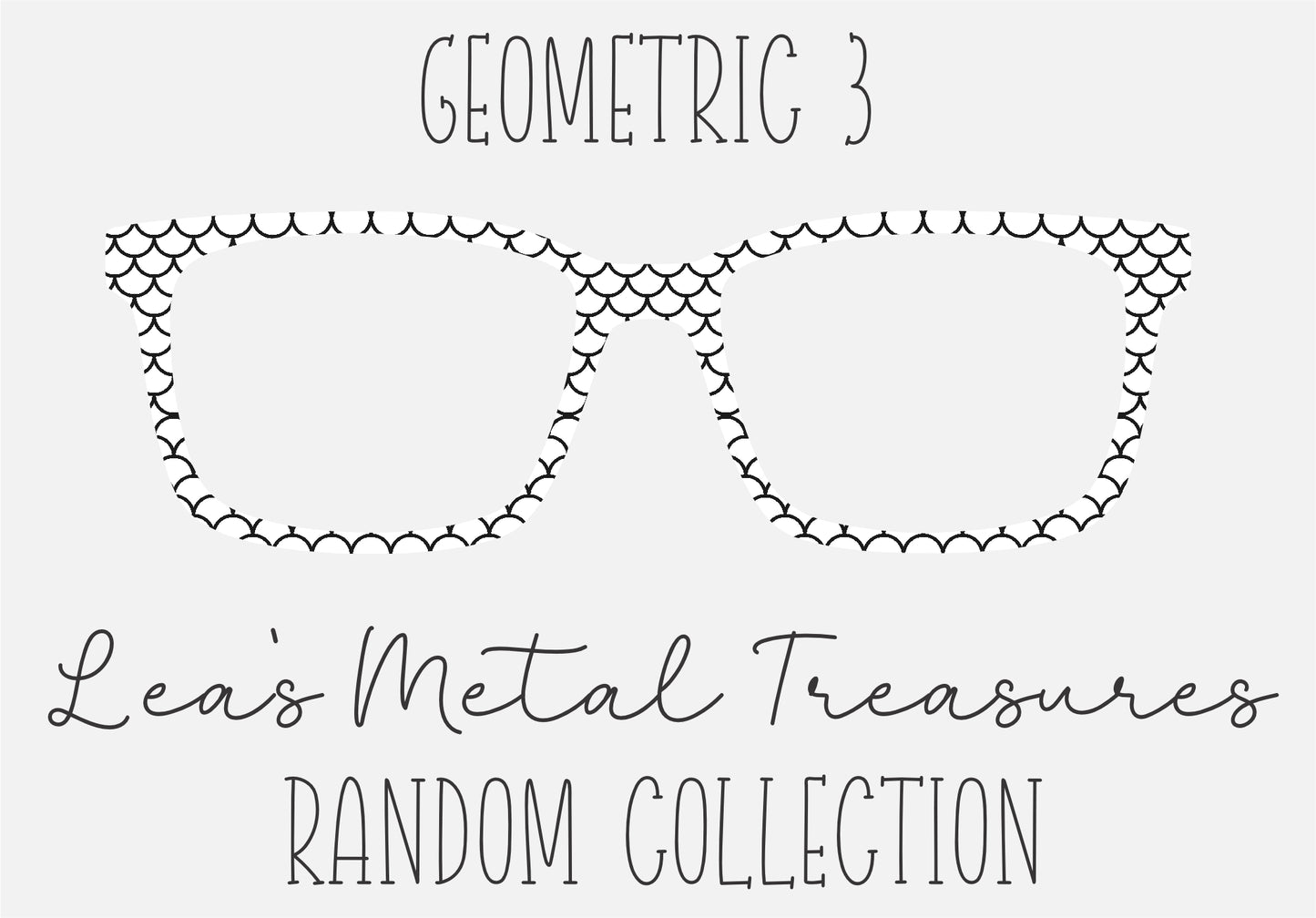 GEOMETRIC 3 Eyewear Frame Toppers COMES WITH MAGNETS