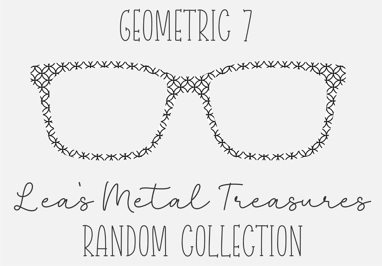 GEOMETRIC 7 Eyewear Frame Toppers COMES WITH MAGNETS