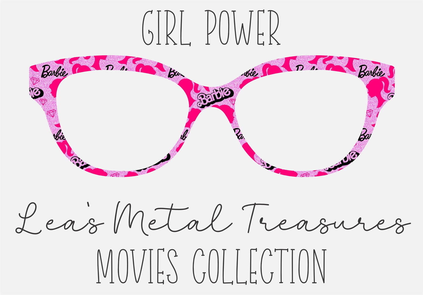 GIRL POWER (1) Eyewear Frame Toppers COMES WITH MAGNETS