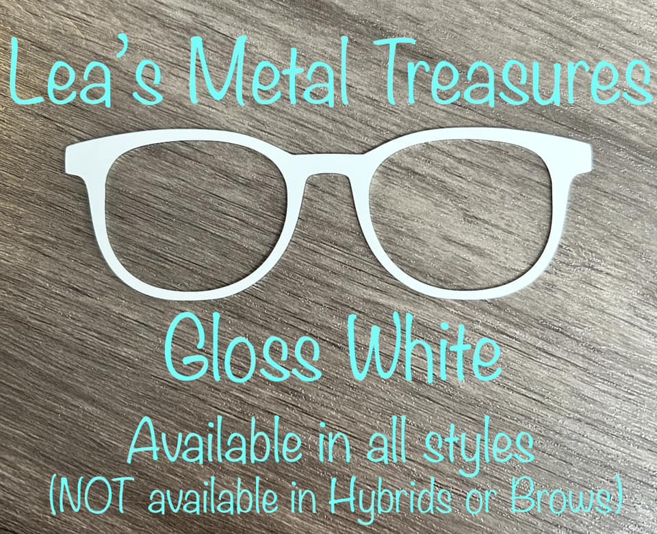 Gloss White Naked Collection - Eyeglasses Cover - Comes with Magnets