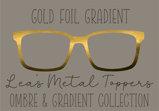 GOLD FOIL GRADIENT Eyewear Frame Toppers COMES WITH MAGNETS