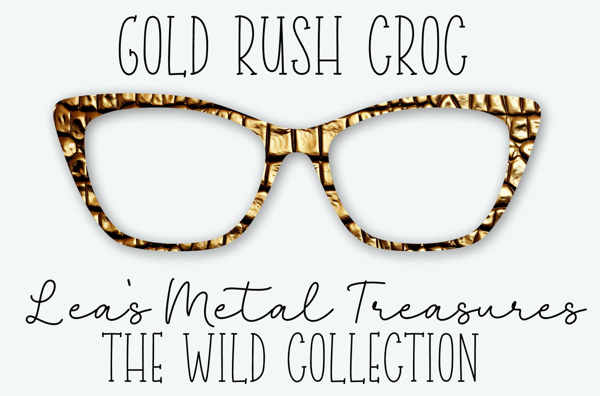 GOLD RUSH CROC Eyewear Frame Toppers