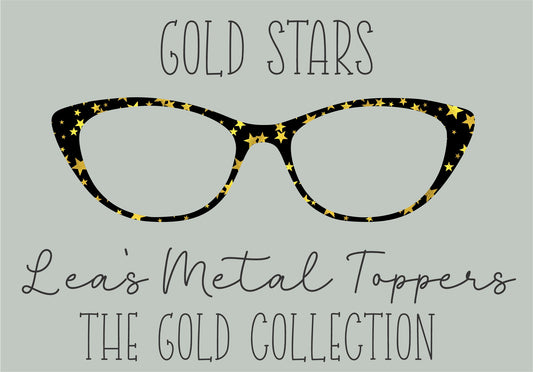 GOLD STARS Eyewear Frame Toppers COMES WITH MAGNETS