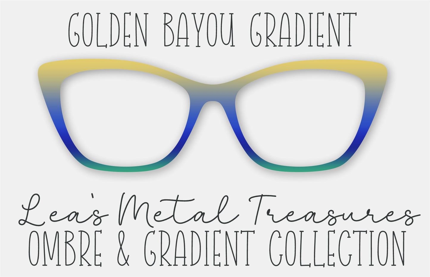 GOLDEN BAYOU GRADIENT Eyewear Frame Toppers