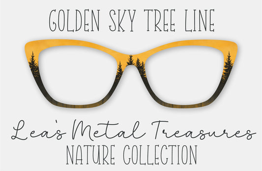 Golden Sky Tree Line Eyewear Frame Toppers