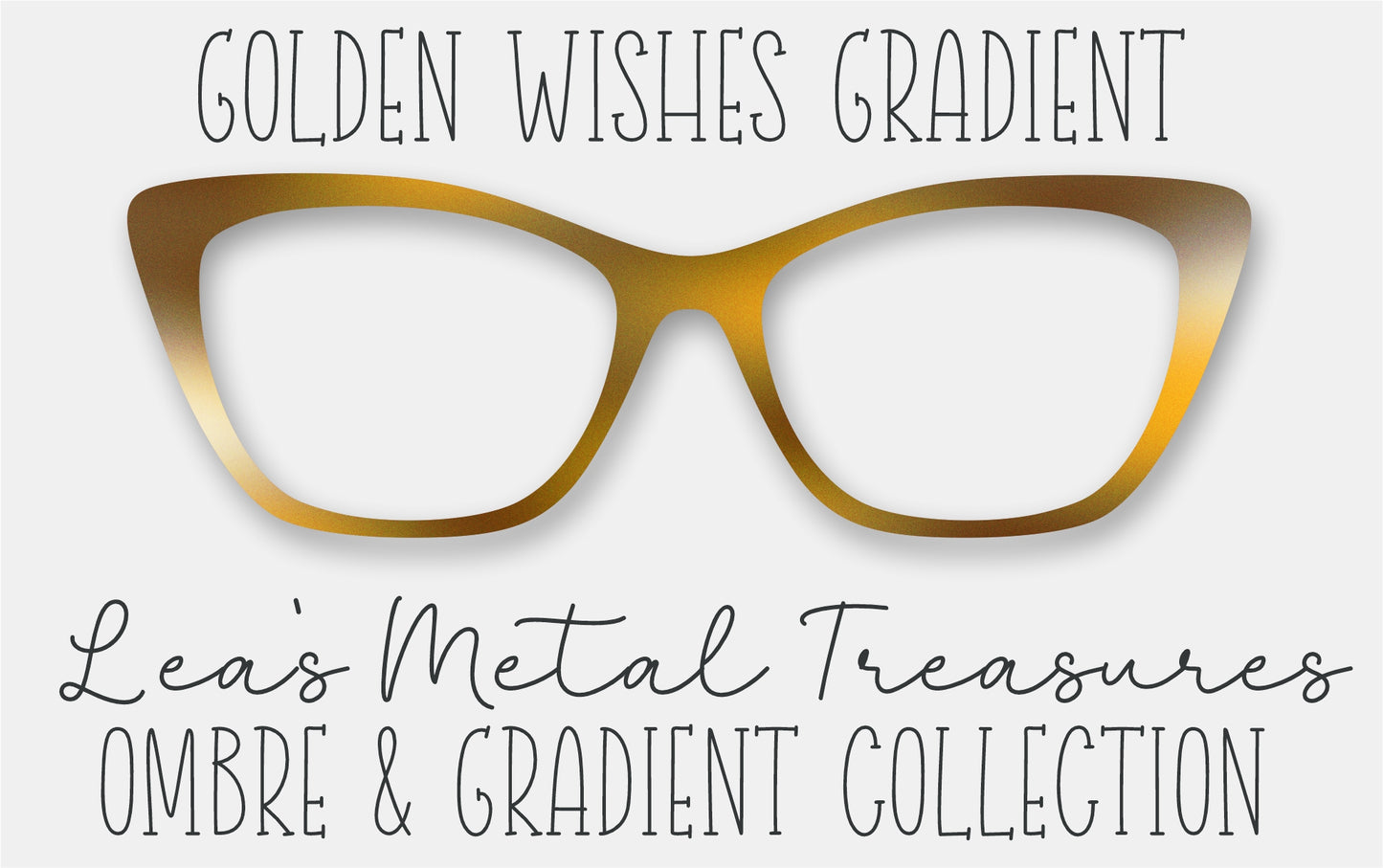 Golden Wishes Gradient Eyewear Frame Toppers