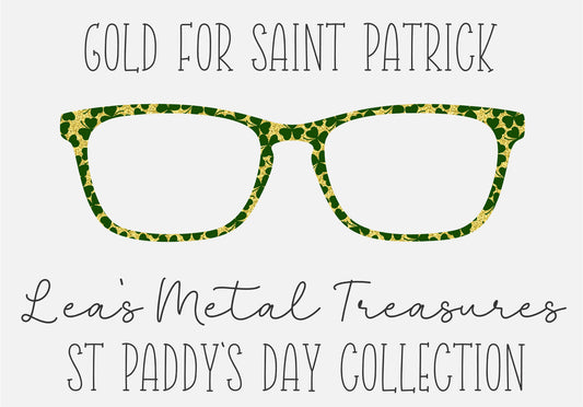 GOLD FOR ST PATRICK Eyewear Frame Toppers COMES WITH MAGNETS