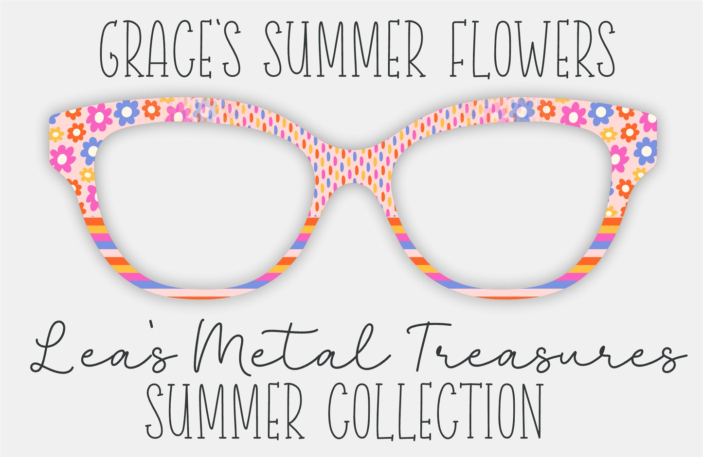 Grace's Summer Flowers Eyewear Frame Toppers