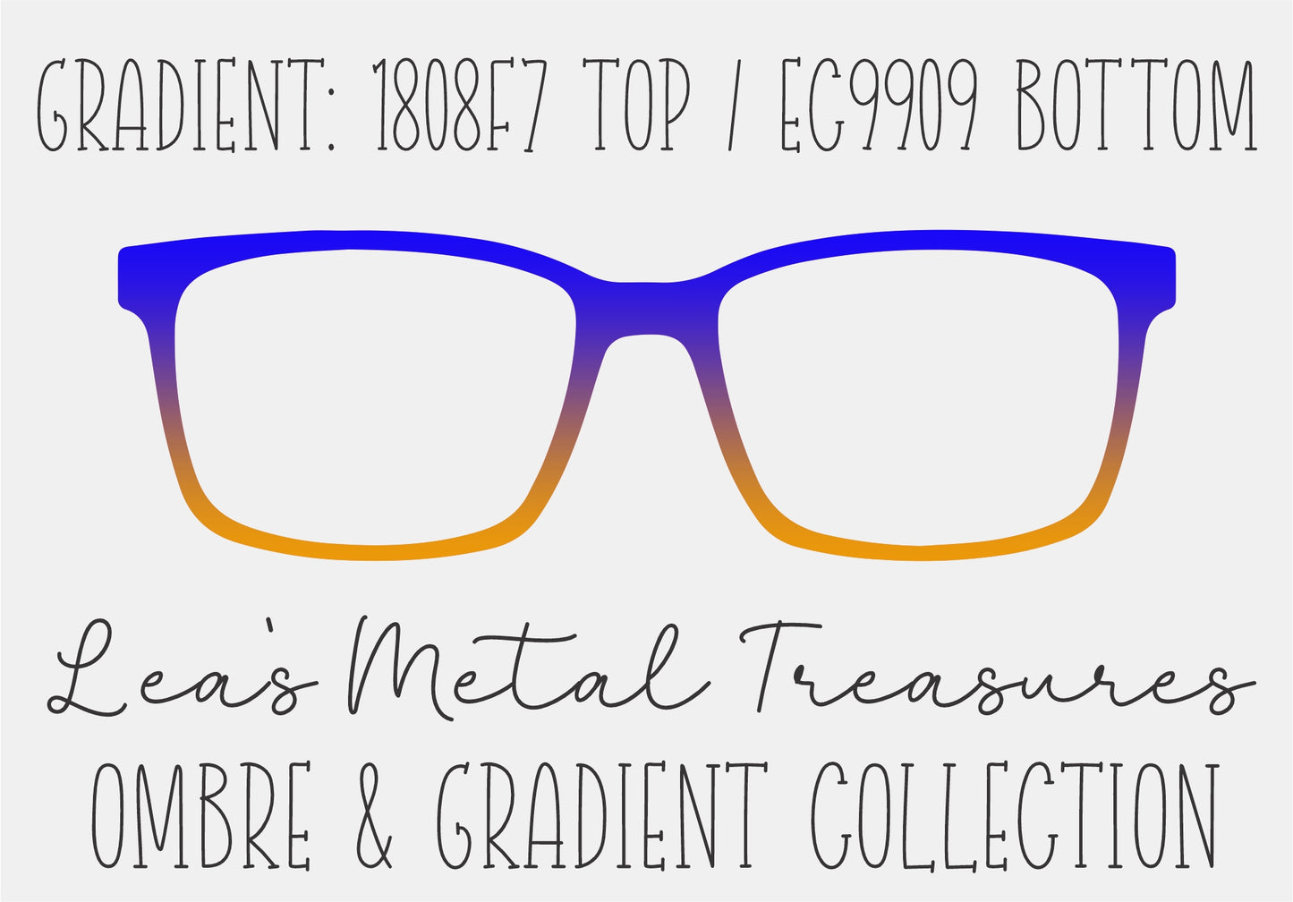 Gradient 1808F7 Top EC9909 Bottom • magnetic eyeglasses cover made of thin metal