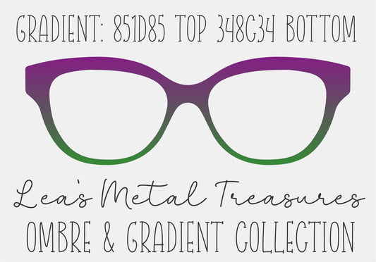 Gradient 851d85 Top 348c34 Bottom TOPPER COMES WITH MAGNETS