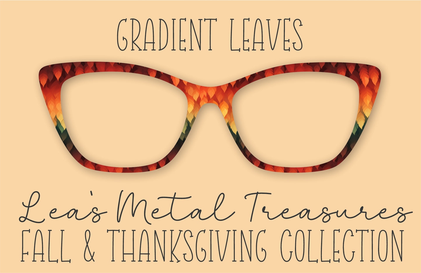 GRADIENT LEAVES Eyewear Frame Toppers