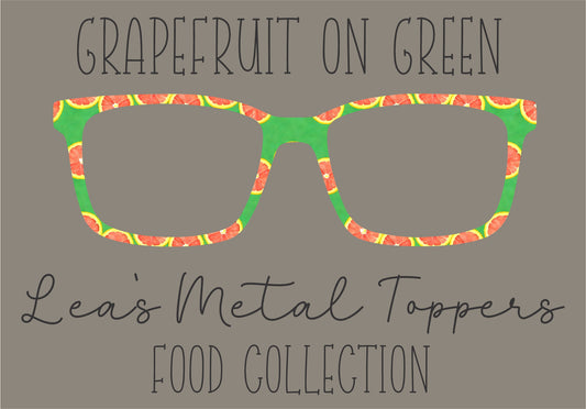 GRAPEFRUIT ON GREEN Eyewear Frame Toppers COMES WITH MAGNETS