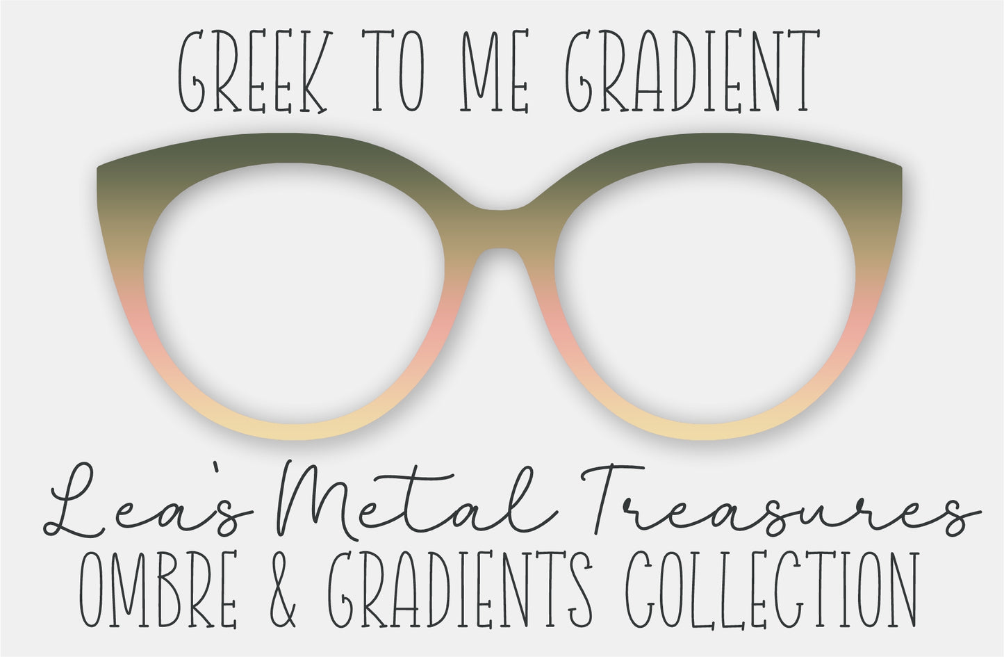 Greek to Me Gradient Eyewear Frame Toppers