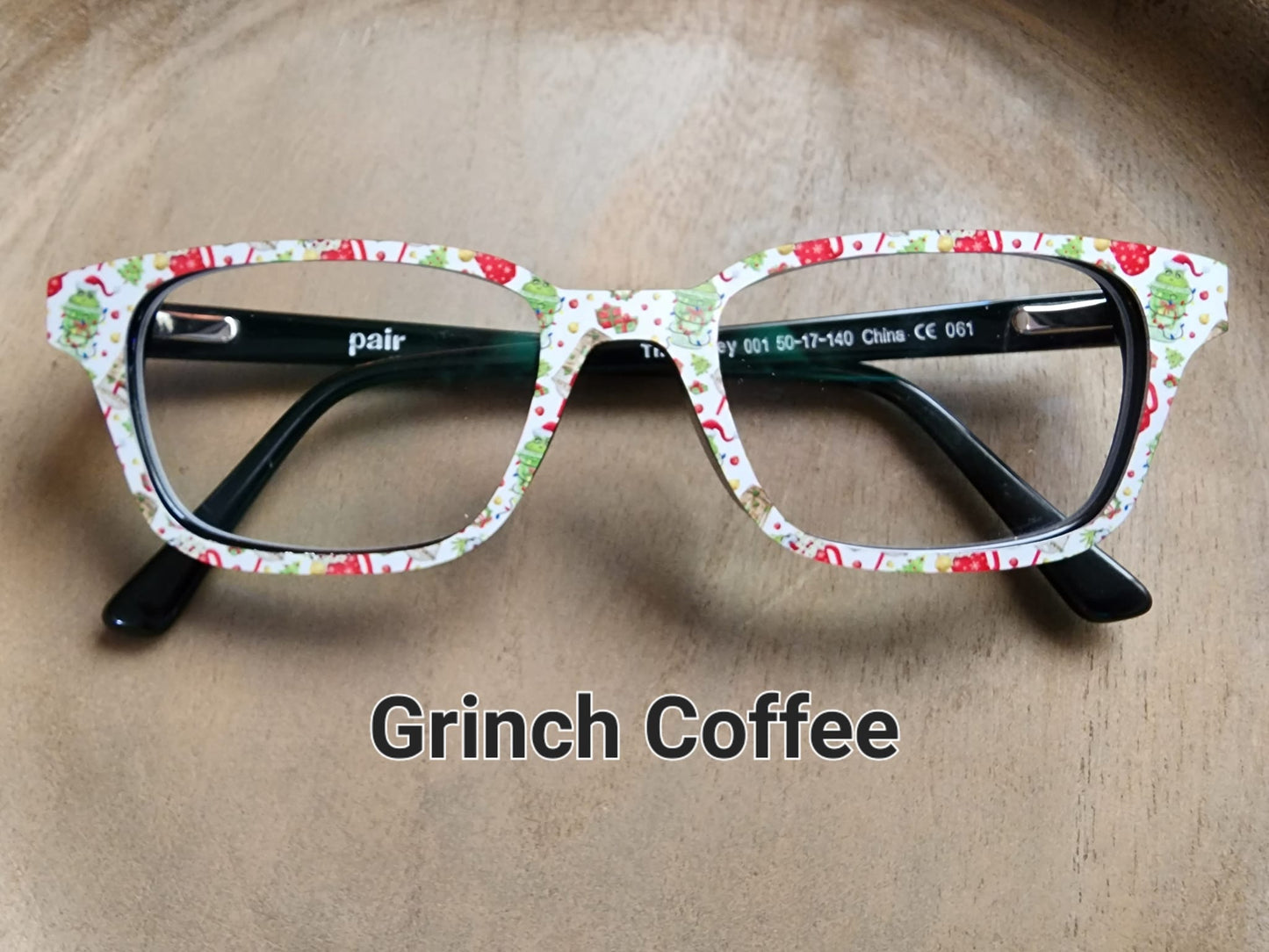 GRINCH COFFEE Eyewear Frame Toppers COMES WITH MAGNETS