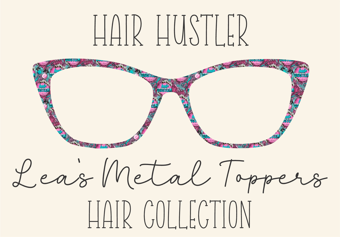 HAIR HUSTLER Eyewear Frame Toppers COMES WITH MAGNETS