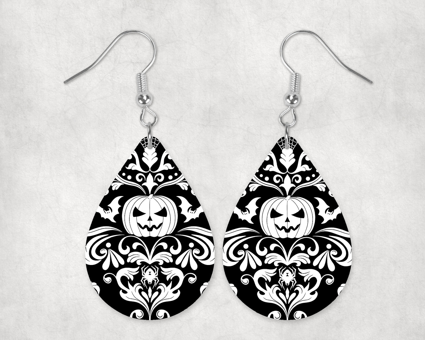 Halloween Damask Monochrome 2 Eyewear Frame Toppers