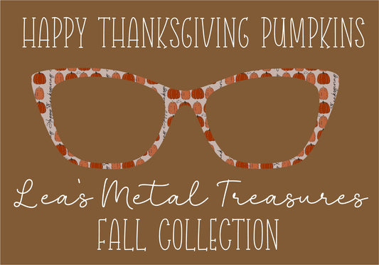 HAPPY THANKSGIVING PUMPKINS Eyewear Frame Toppers COMES WITH MAGNETS