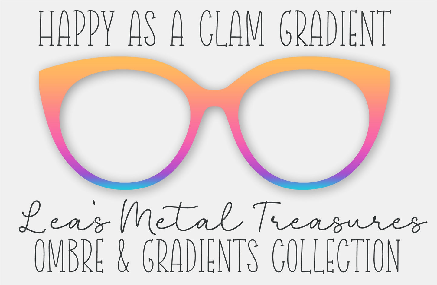 Happy as a Clam Eyewear Frame Toppers