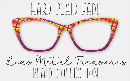 Hard Plaid Fade Eyewear Frame Toppers