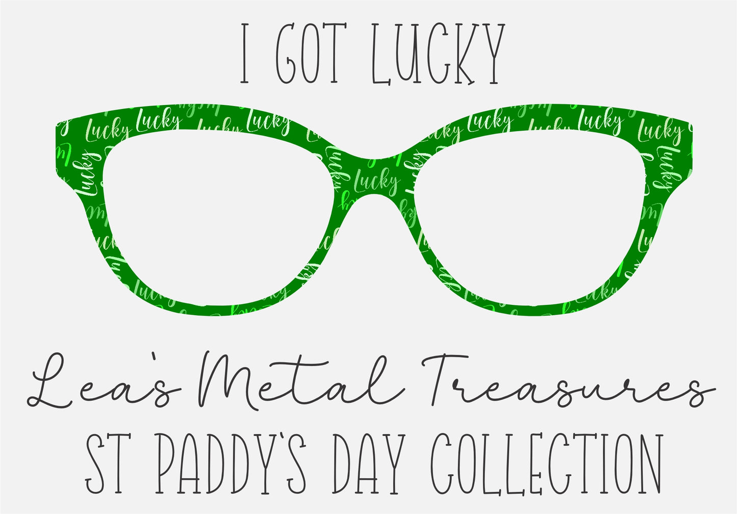 I GOT LUCKY Eyewear Frame Toppers COMES WITH MAGNETS