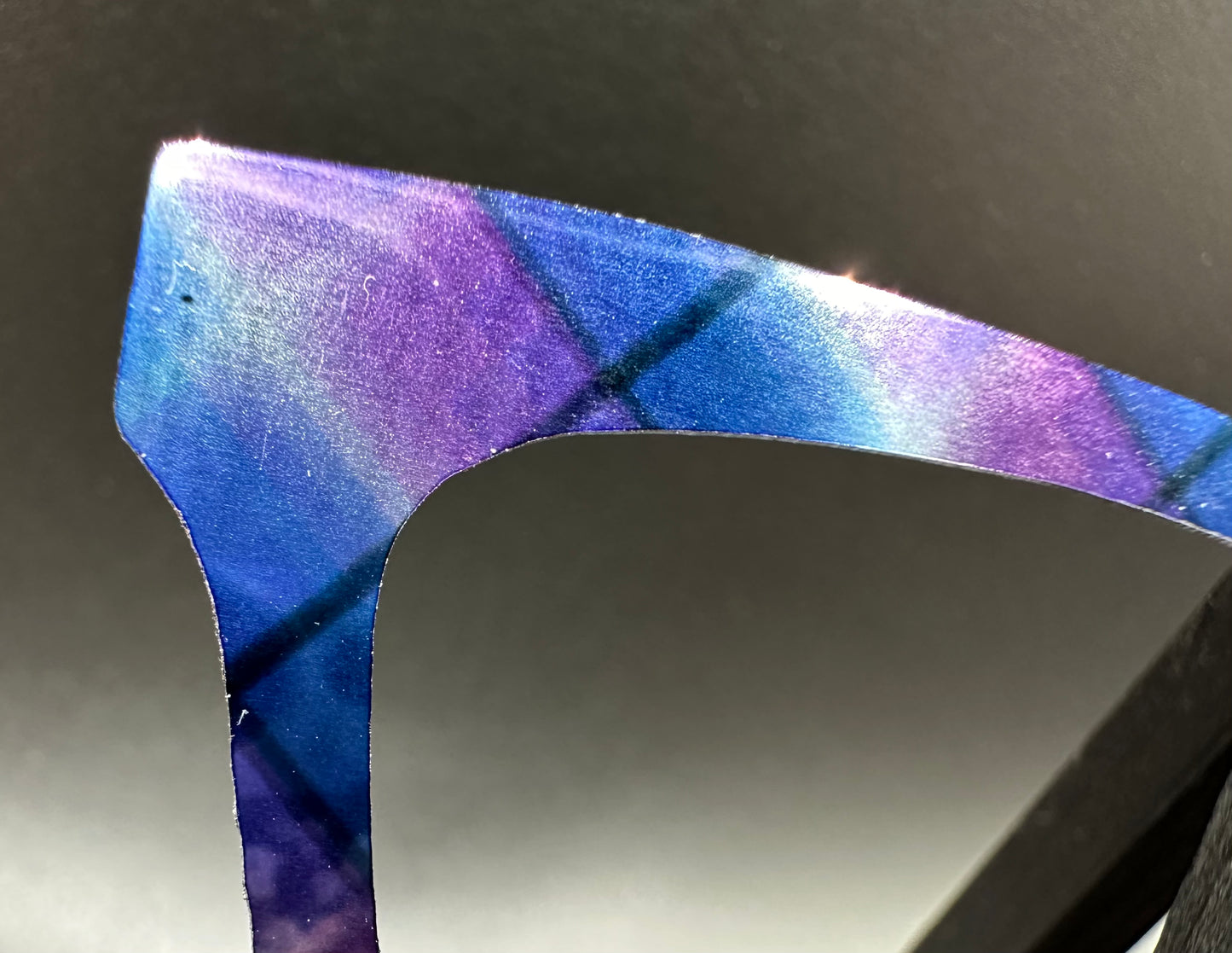 READY TO SHIP CLEARANCE Haley ATOD PLAID ON MIRROR SILVER Eyewear Frame Toppers Comes with Magnets