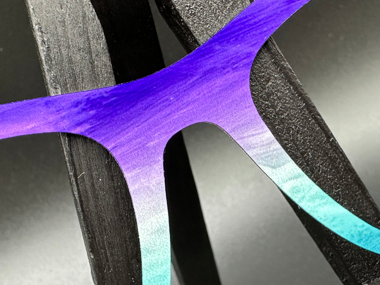 READY TO SHIP CLEARANCE Haley OIL PAINTING GRADIENT #5 ON GLOSS WHITE Eyewear Frame Toppers Comes with Magnets