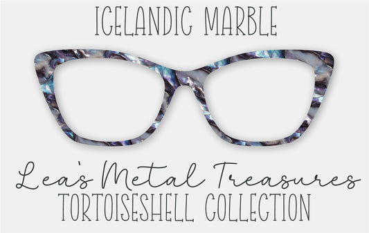 ICELANDIC MARBLE Tort inspired Eyewear Frame Toppers