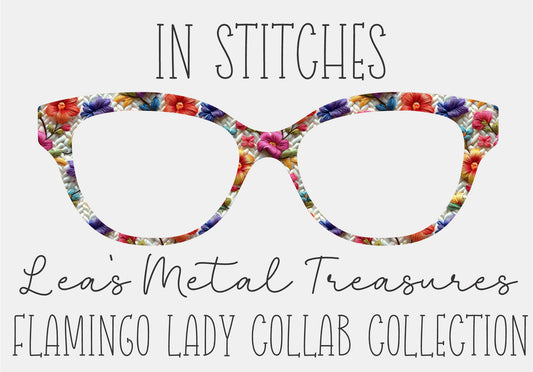 In Stitches Magnetic Eyeglasses Topper  • Flamingo Lady Collab Collection