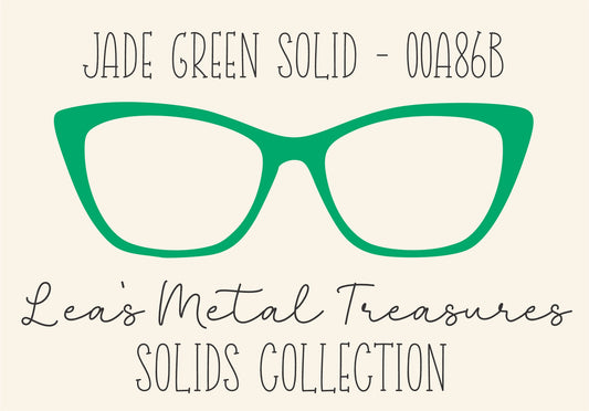 JADE GREEN SOLID 00A86B Eyewear Frame Toppers COMES WITH MAGNETS