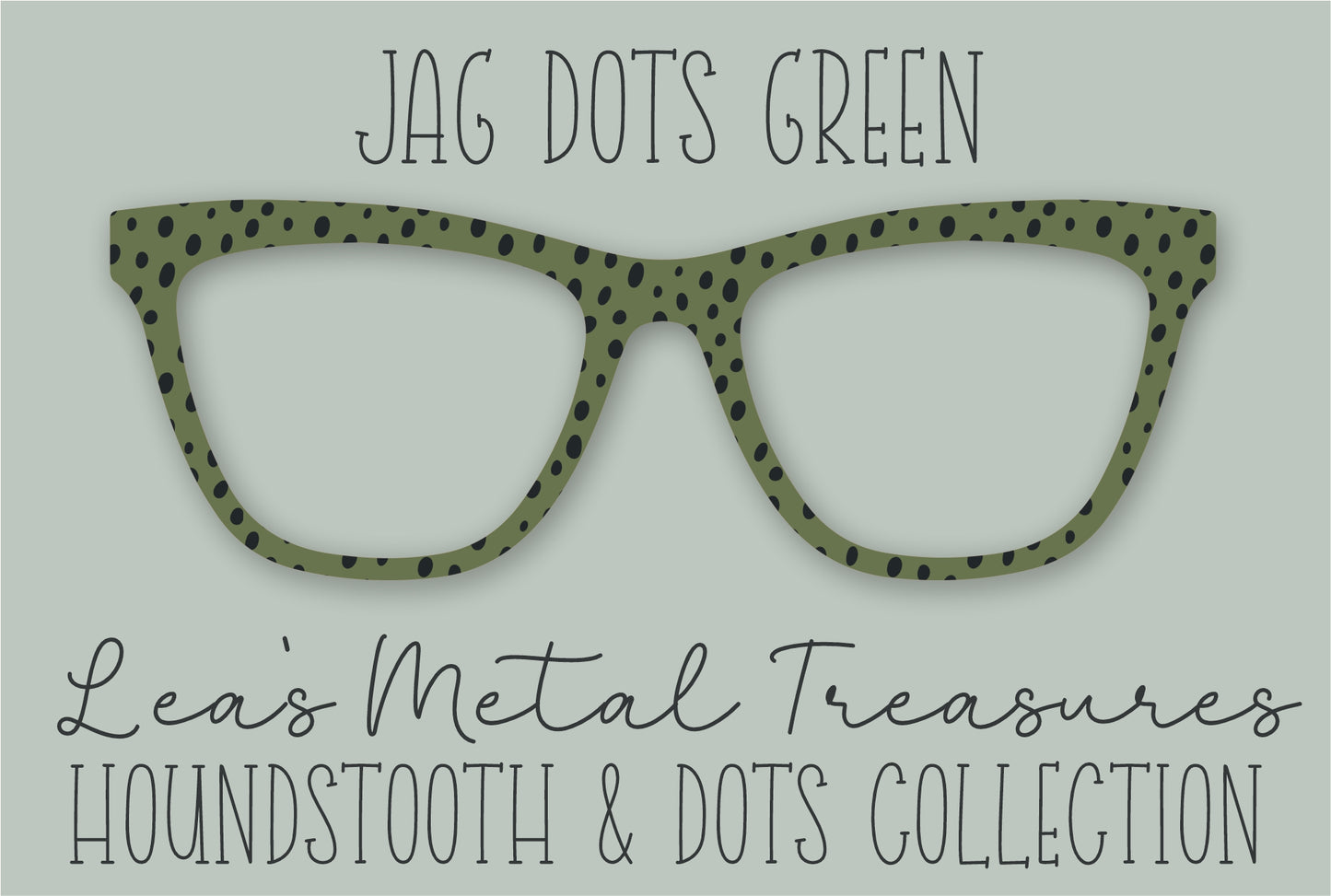 JAG DOTS GREEN • Magnetic Eyeglasses Toppers