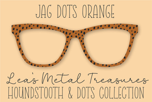 JAG DOTS ORANGE • Magnetic Eyeglasses Toppers