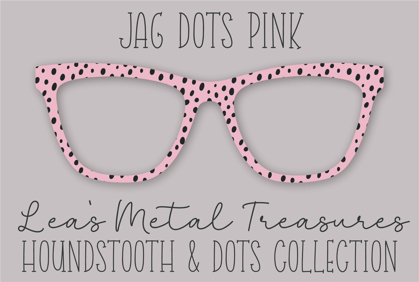 JAG DOTS PINK • Magnetic Eyeglasses Toppers