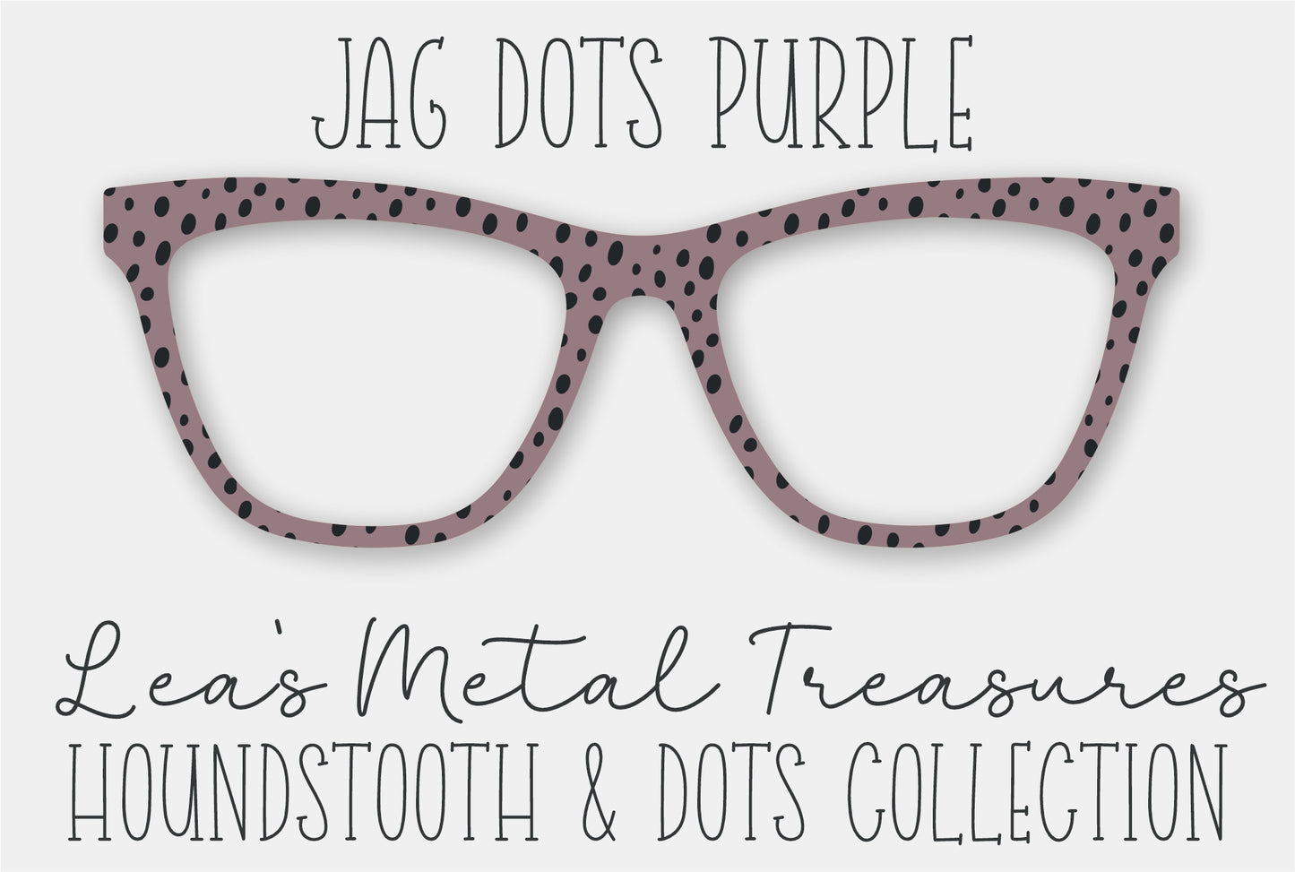 JAG DOTS PURPLE • Magnetic Eyeglasses Toppers
