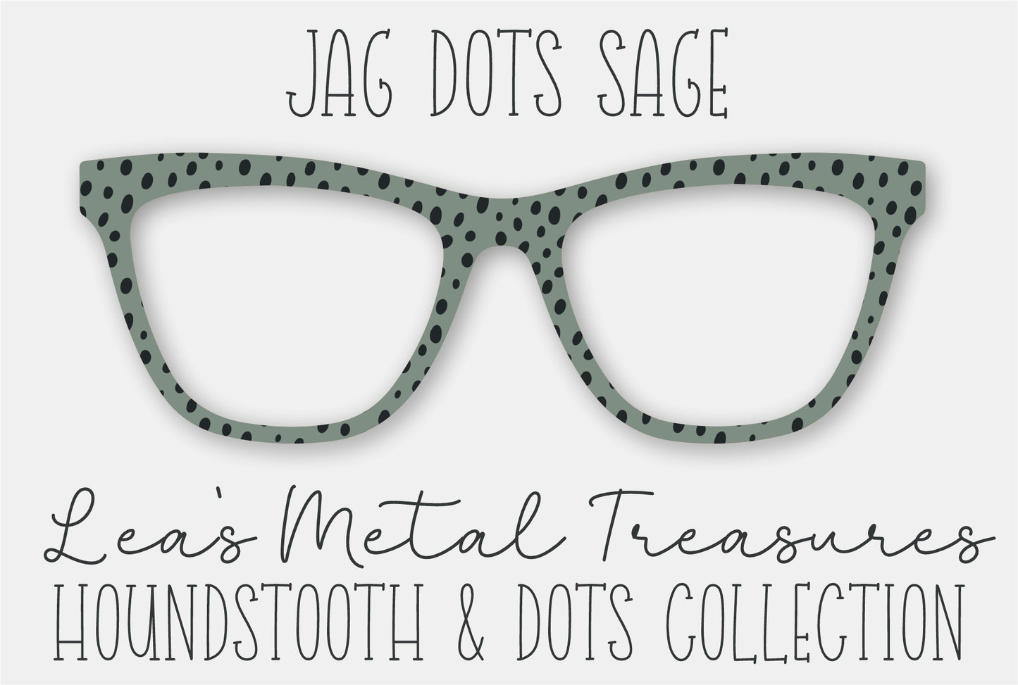 JAG DOTS SAGE • Magnetic Eyeglasses Toppers