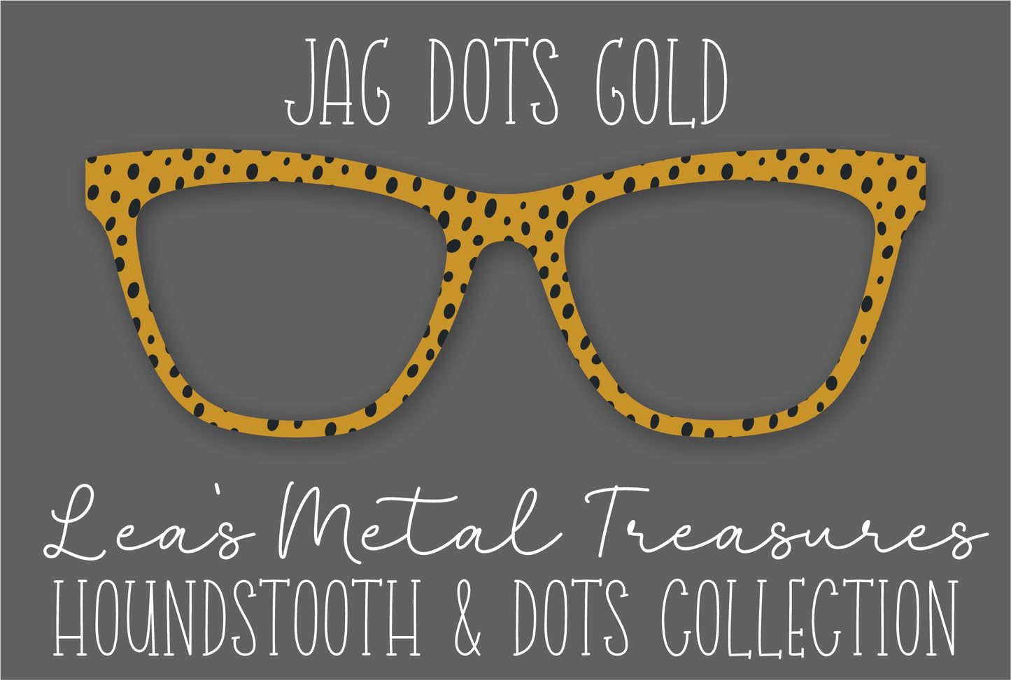 JAG DOTS GOLD • Magnetic Eyeglasses Toppers