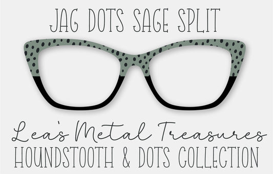 JAG DOTS SAGE SPLIT • Magnetic Eyeglasses Toppers