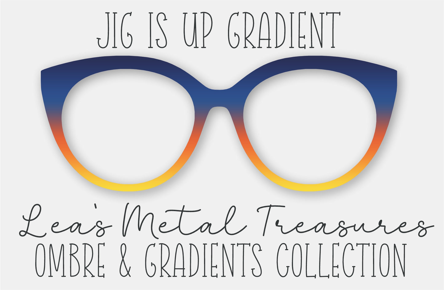 Jig Is Up Gradient Eyewear Frame Toppers