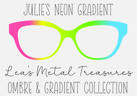 JULIE'S NEON GRADIENT Eyewear Frame Toppers COMES WITH MAGNETS