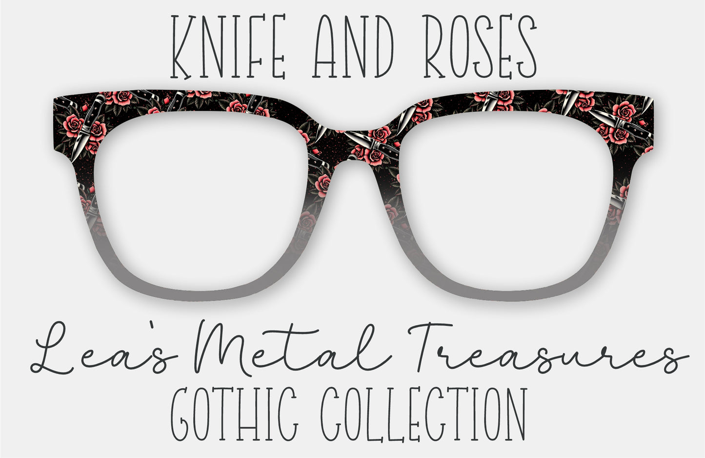 Knife and Roses • Magnetic Eyeglasses Topper