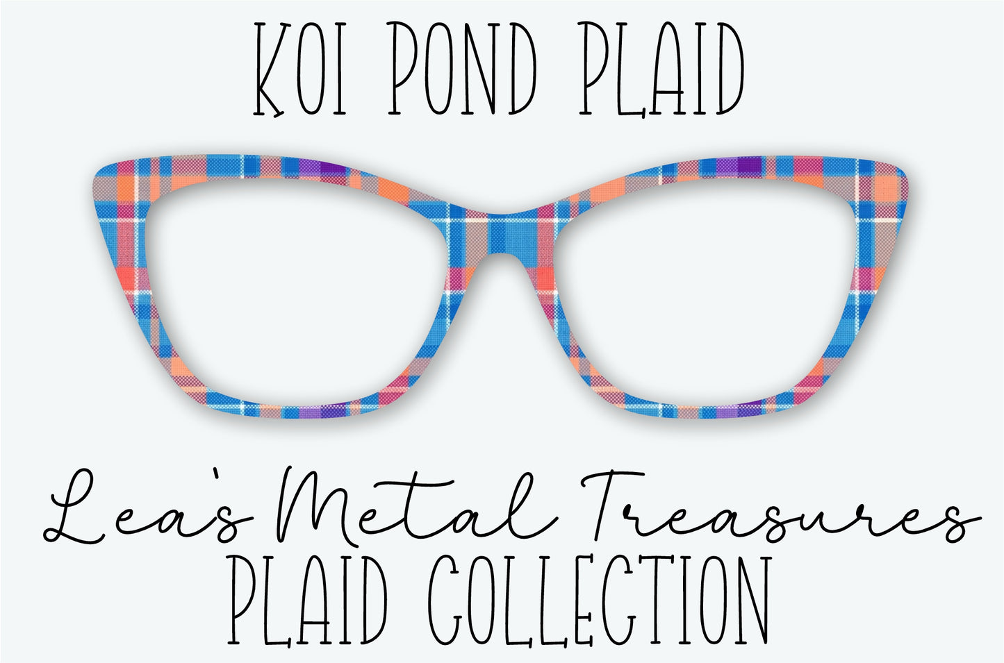 Koi Pond Plaid Eyewear Frame Toppers