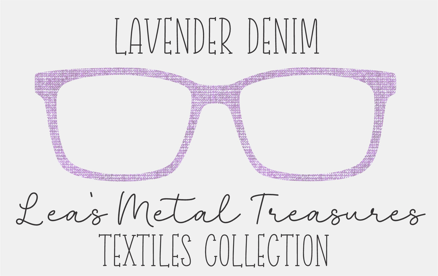 Lavender Denim Eyewear Frame Toppers COMES WITH MAGNETS